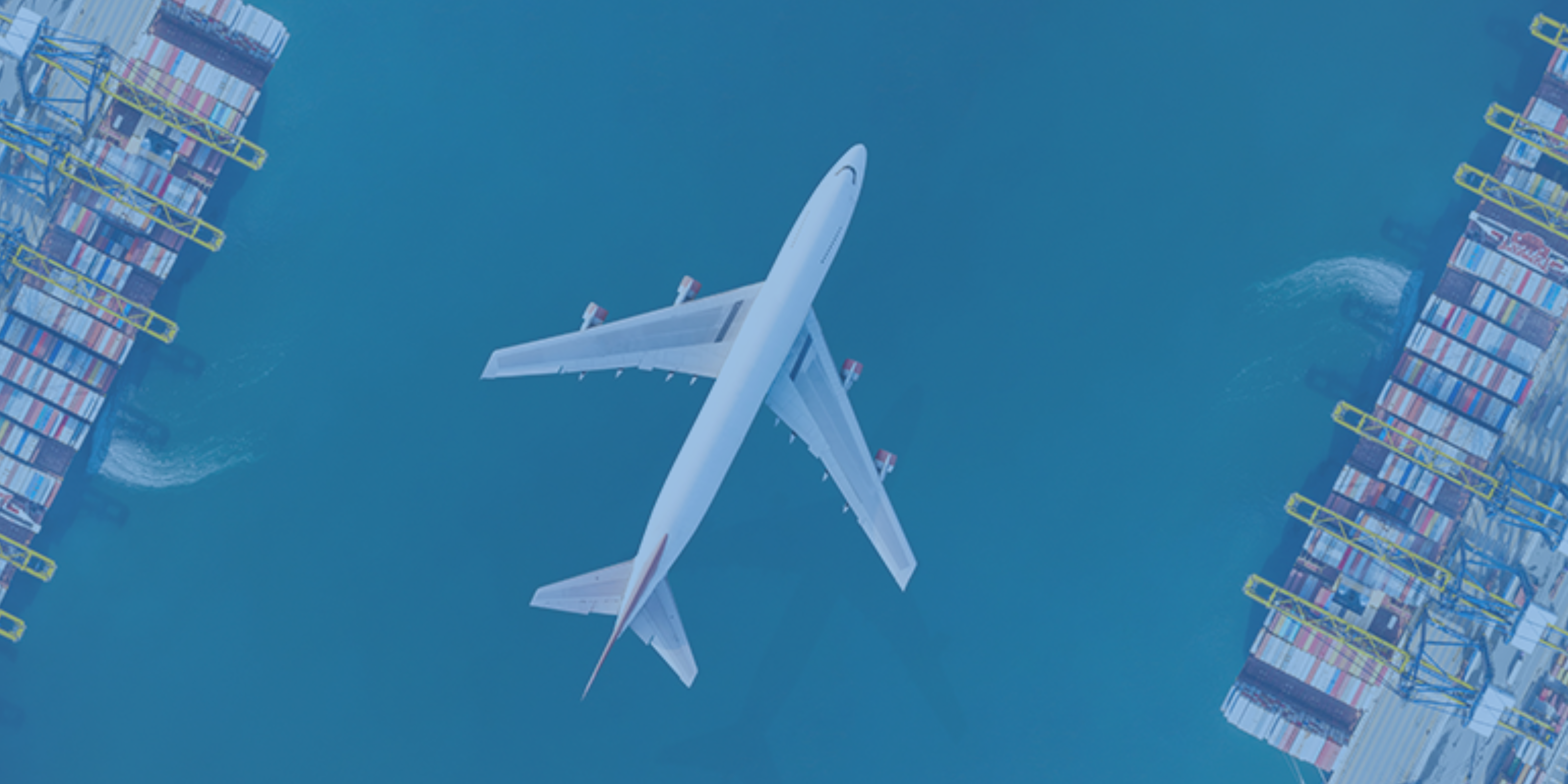 Airplane transporting freight