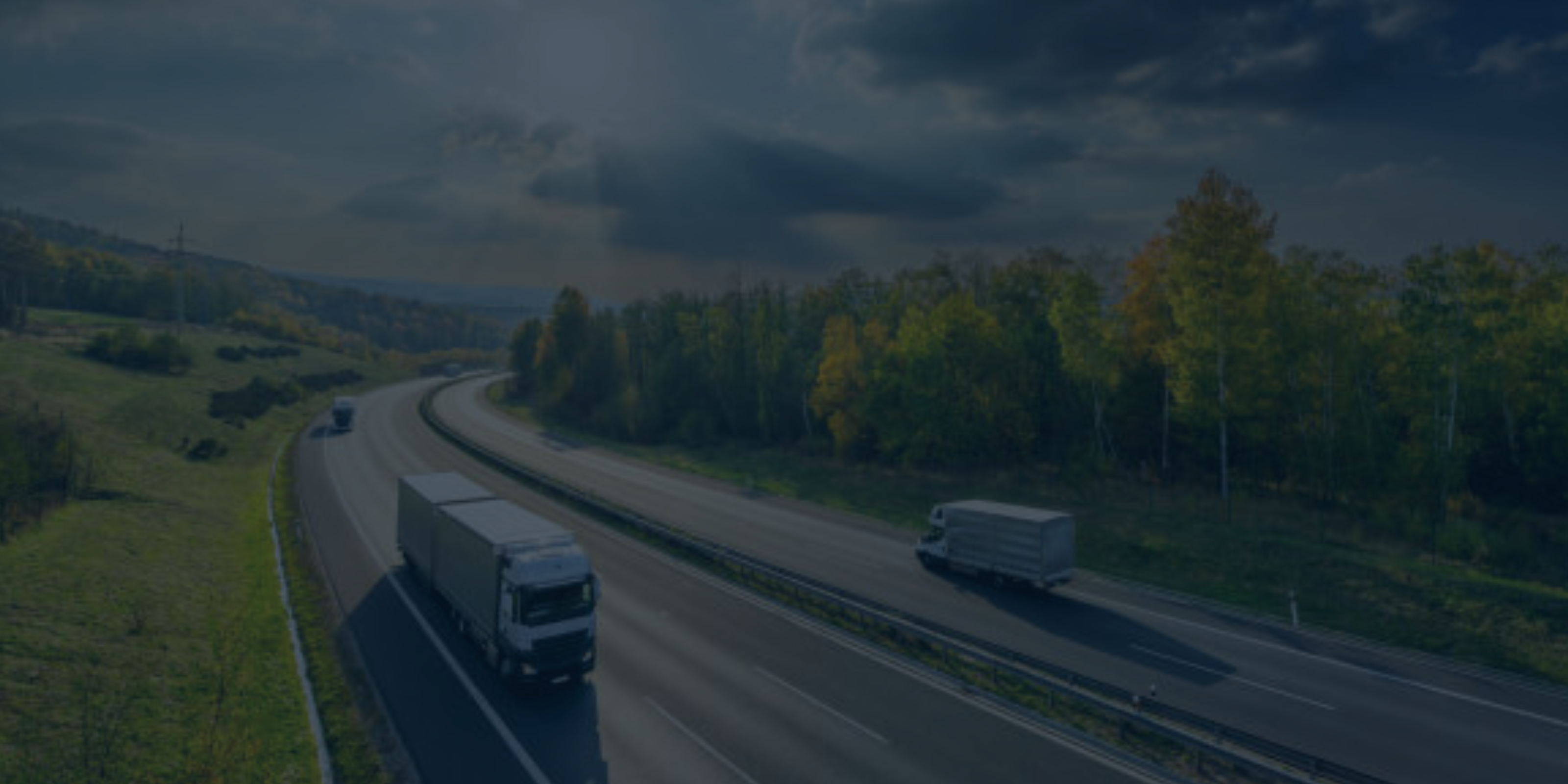 trucks driving on freeway