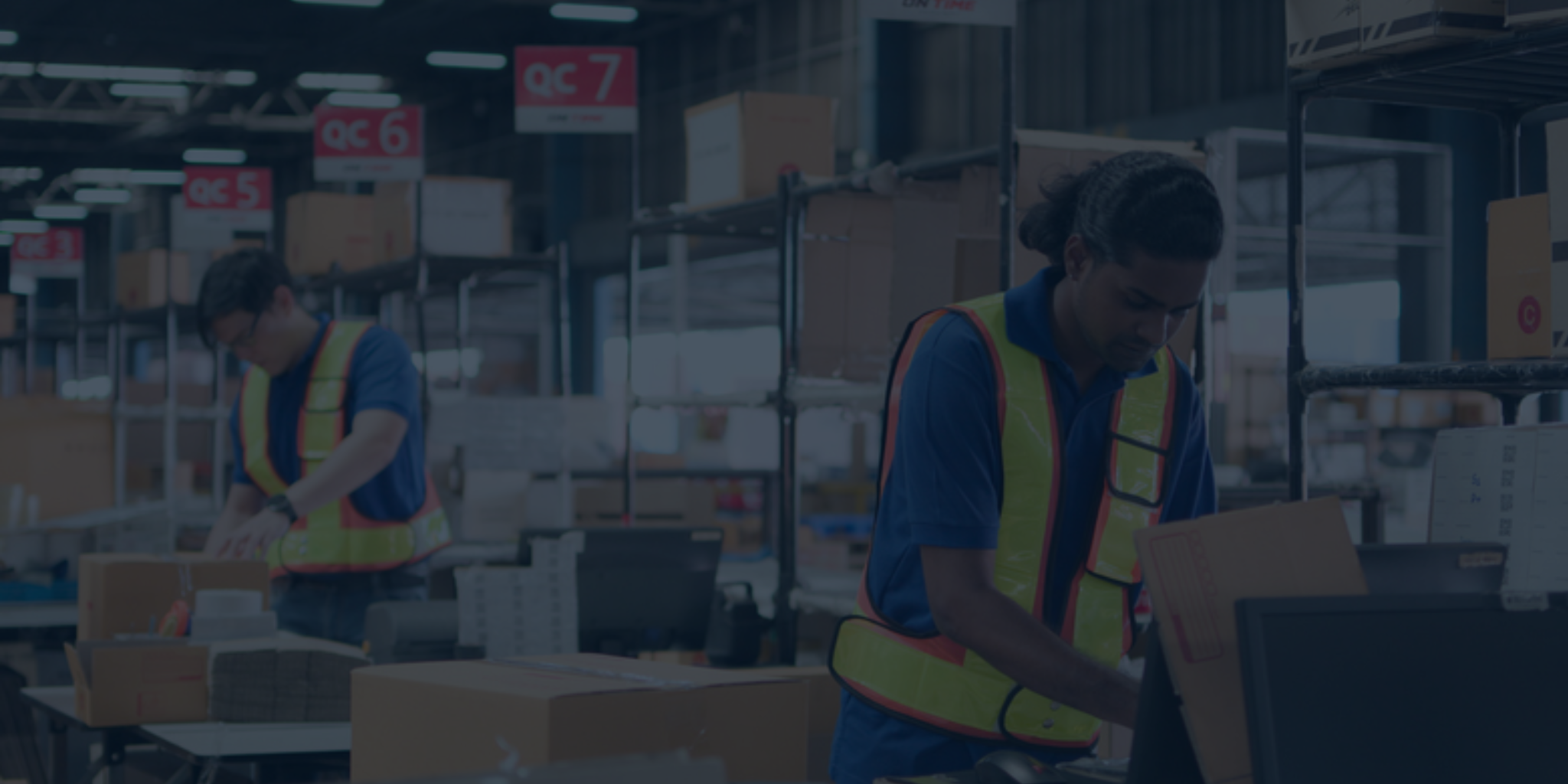 Holiday shipment processing 