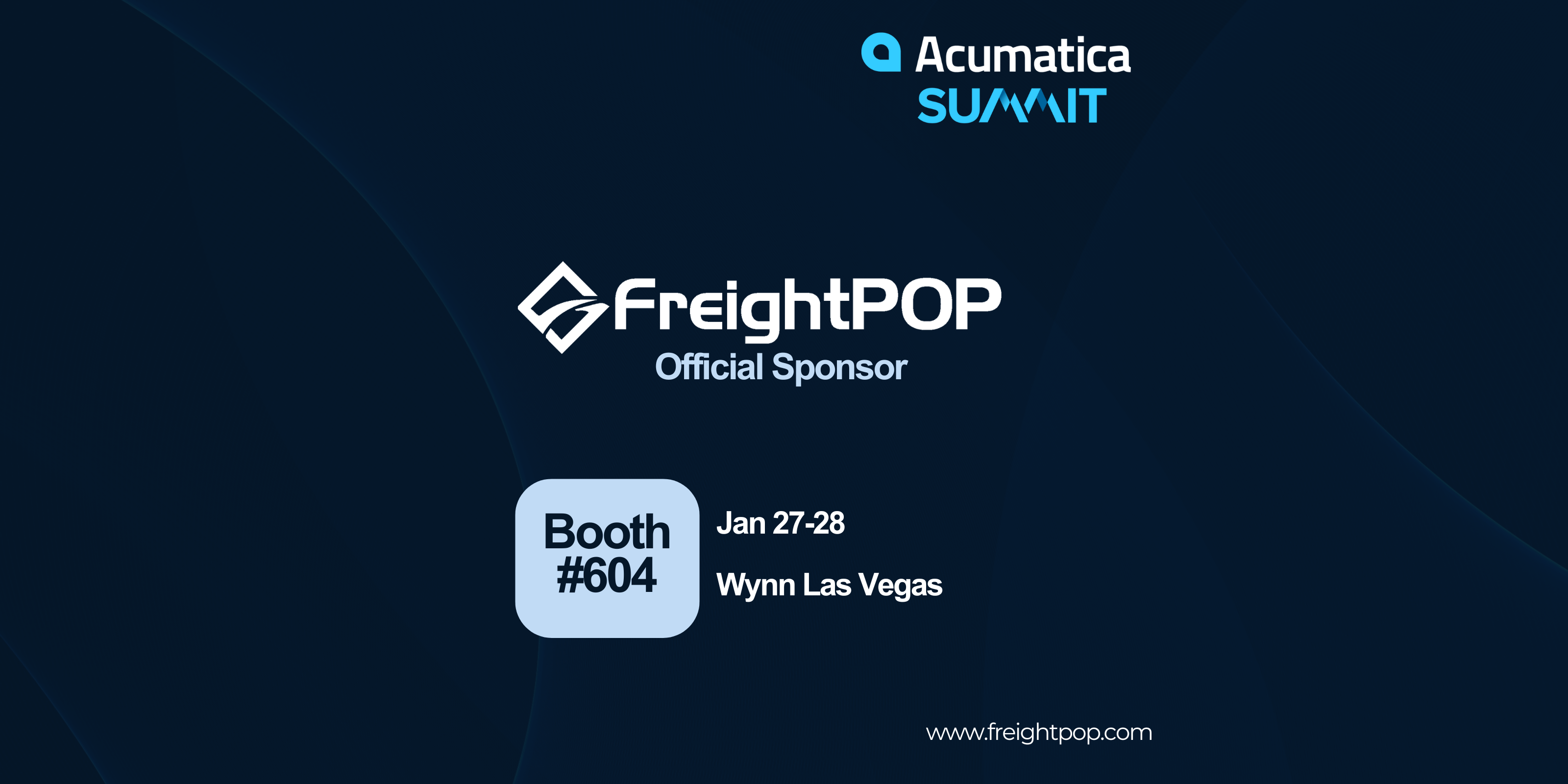 Visit FreightPOP at Acumatica Summit 2025