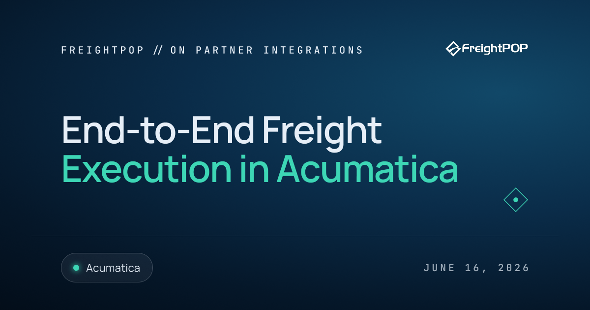 How Acumatica Users Manage Freight Operations