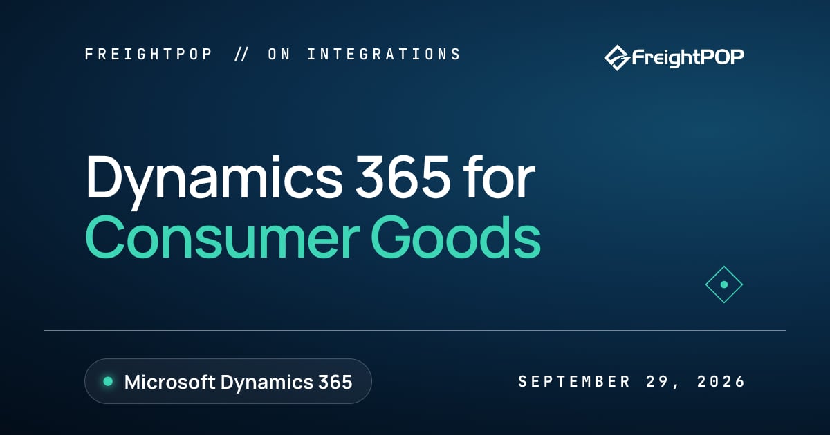 Dynamics 365 for Consumer Goods: Freight Execution Across Every Order Type