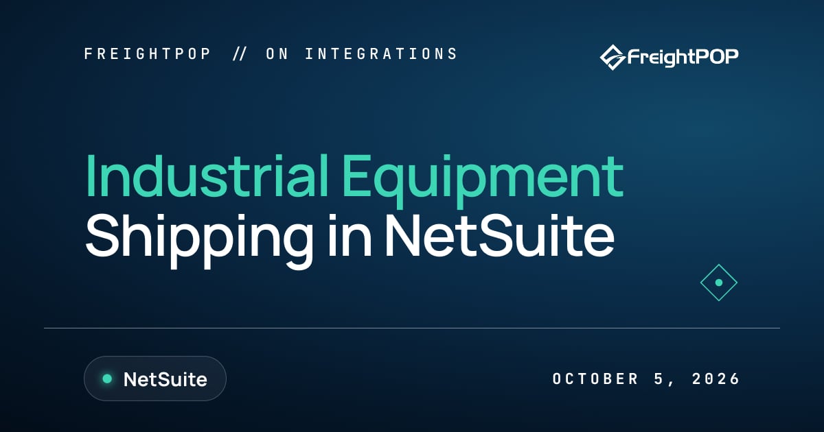 NetSuite Industrial Equipment Shipping: From Quote to Delivery