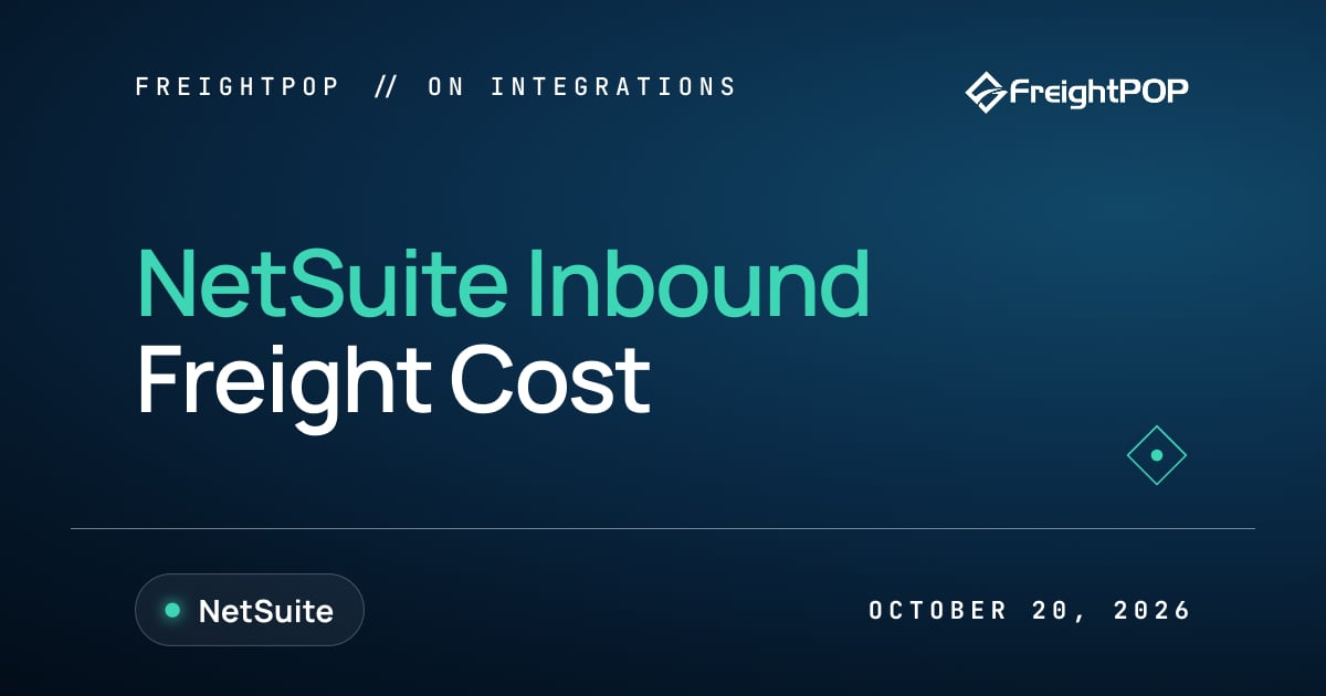NetSuite Inbound Freight Cost: From the Freight Bill to Item Cost